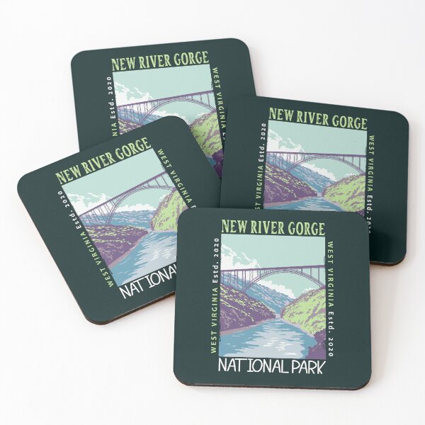 Item preview, New River Gorge National Park West Virginia Distressed designed and sold by KrisSidDesigns.