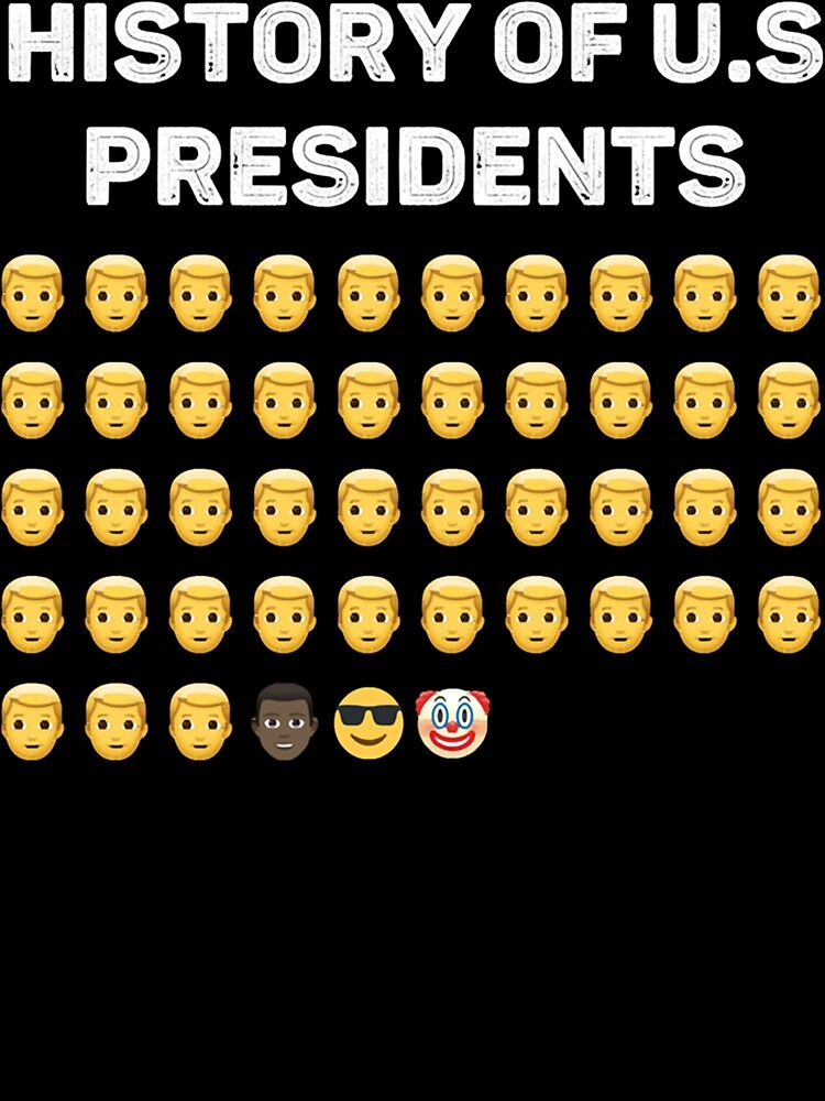 "History Of US Presidents 46th Clown Emoji " Art Print for Sale by