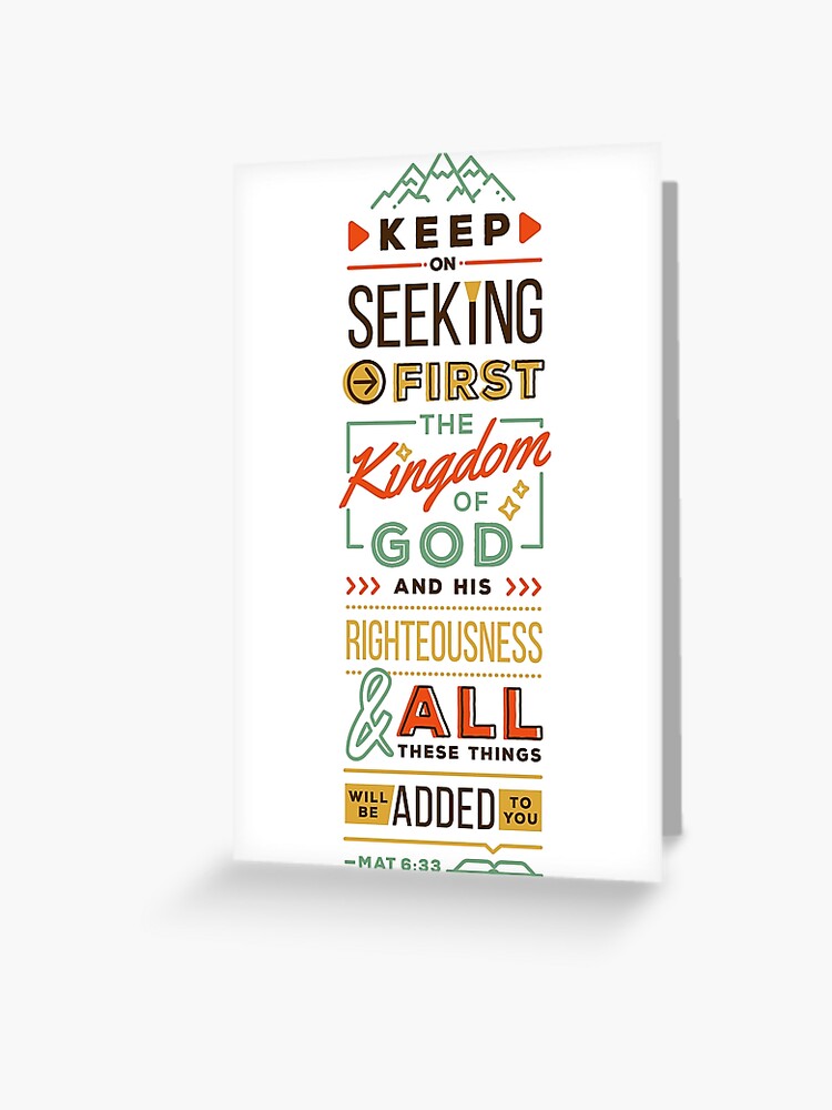 Seek First His Kingdom {Card} Seek First His Kingdom {Card}