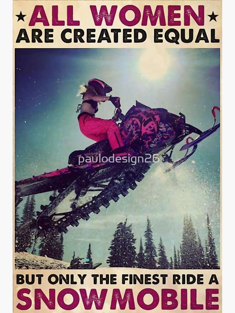 "women love snowmobile meaning quotes" Sticker by paulodesign26 Redbubble