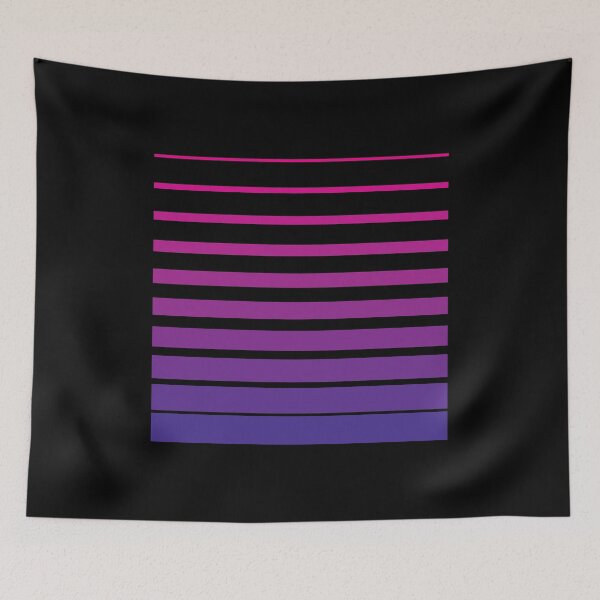 Item preview, Thin to Thick Lines in a Square Graphic (Purple on Black) designed and sold by STUDIO-72.