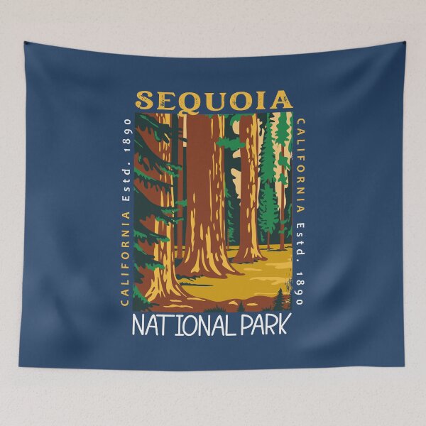 Item preview, Sequoia National Park California Distressed designed and sold by KrisSidDesigns.