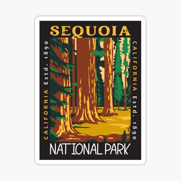 Item preview, Sequoia National Park California Distressed designed and sold by KrisSidDesigns.
