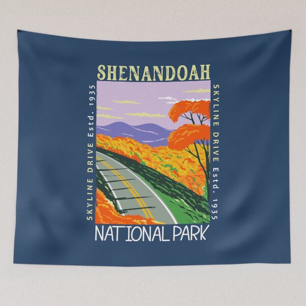 Item preview, Shenandoah National Park Skyline Drive Distressed designed and sold by KrisSidDesigns.
