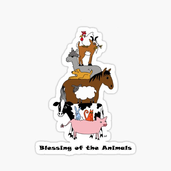 Blessing of the Animals Sticker