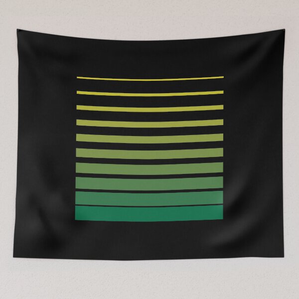 Item preview, Thin to Thick Lines in a Square Graphic (Green on Black) designed and sold by STUDIO-72.