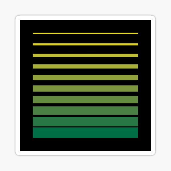 Item preview, Thin to Thick Lines in a Square Graphic (Green on Black) designed and sold by STUDIO-72.