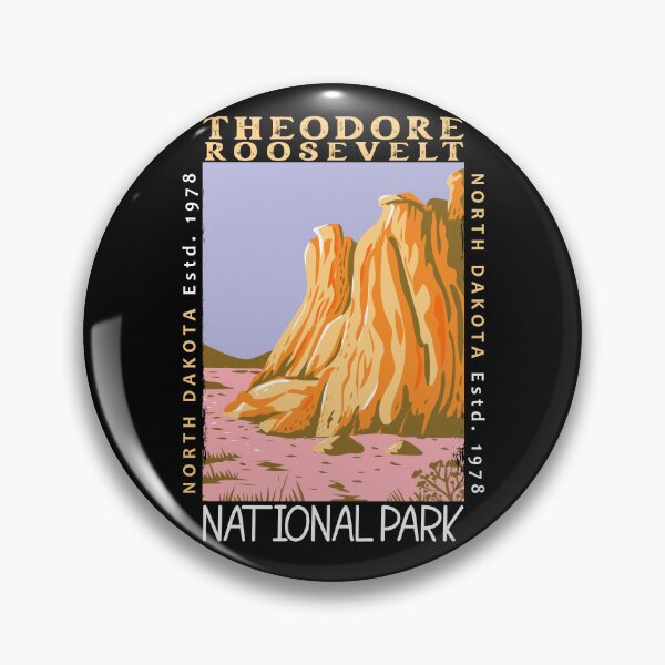 Item preview, Theodore Roosevelt National Park North Dakota Distressed designed and sold by KrisSidDesigns.