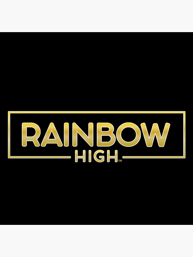 "Rainbow High Logo" Sticker by artasticme | Redbubble