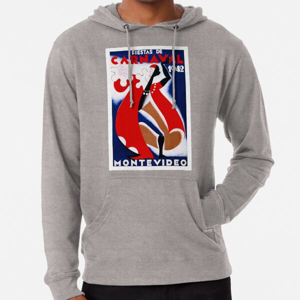 Art Deco Travel: Fiestas de Carnaval Lightweight Hoodie