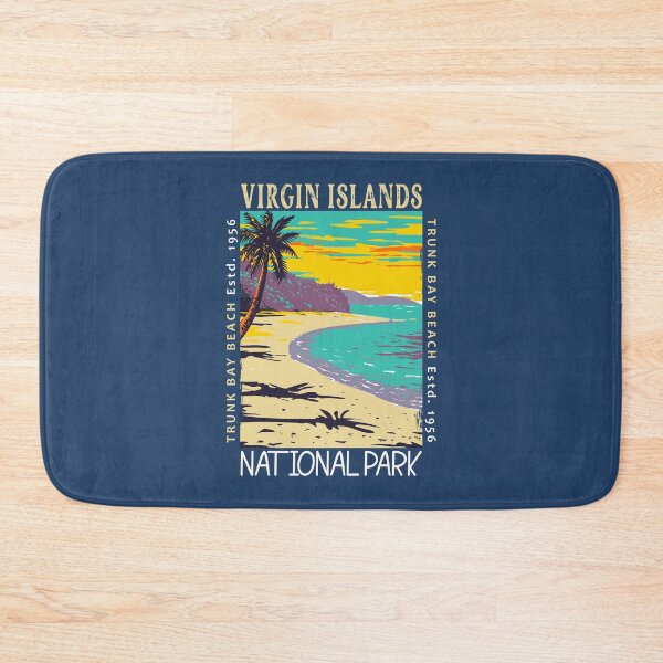 Item preview, Virgin Islands National Park Trunk Bay Beach Distressed designed and sold by KrisSidDesigns.