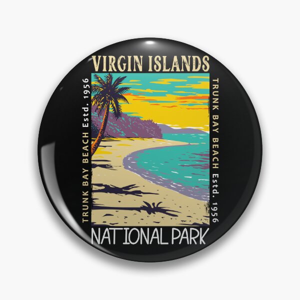 Item preview, Virgin Islands National Park Trunk Bay Beach Distressed designed and sold by KrisSidDesigns.