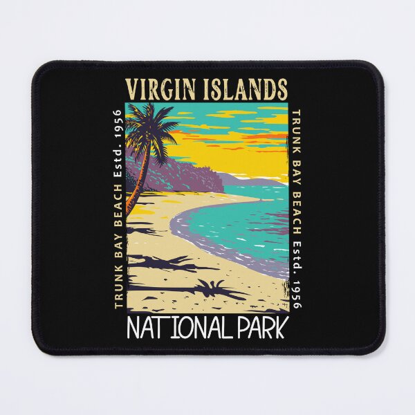 Item preview, Virgin Islands National Park Trunk Bay Beach Distressed designed and sold by KrisSidDesigns.