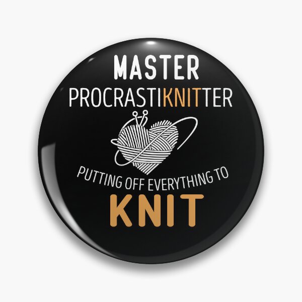 Item preview, Master Procrastiknitter Putting Off Everything To Knit designed and sold by Luna1Shop.