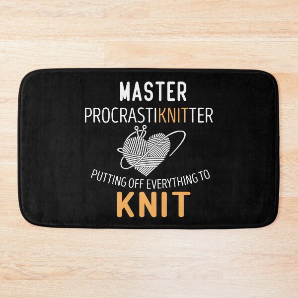 Item preview, Master Procrastiknitter Putting Off Everything To Knit designed and sold by Luna1Shop.