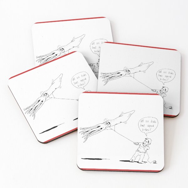 Item preview, All Us Kids Love Squid Kites designed and sold by wazoowazoo.