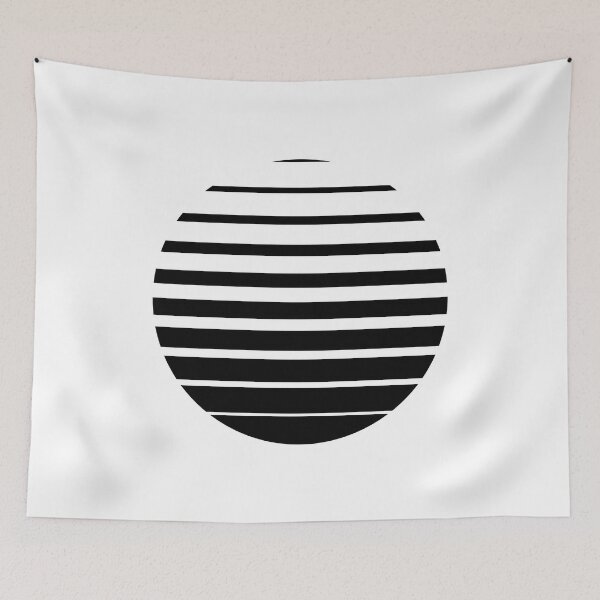 Item preview, Thin to Thick Lines in a Circle Graphic (Black) designed and sold by STUDIO-72.