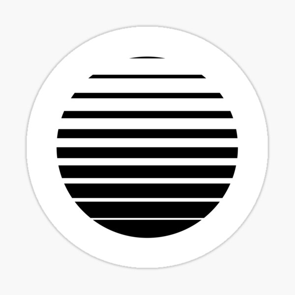 Item preview, Thin to Thick Lines in a Circle Graphic (Black) designed and sold by STUDIO-72.