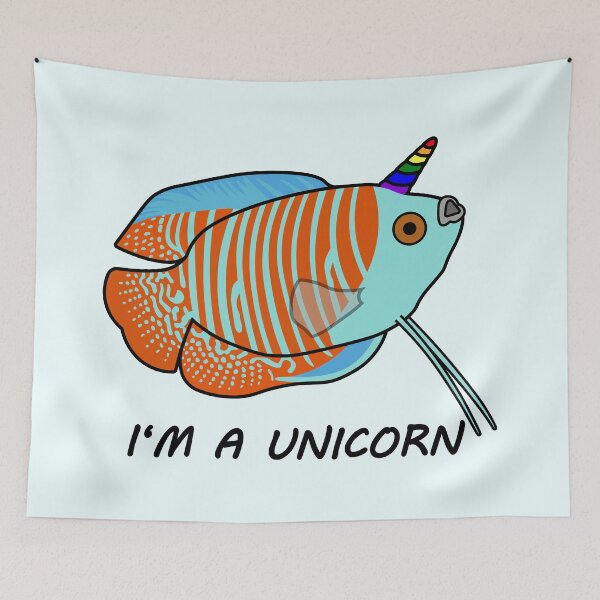 Item preview, I'M A UNICORN (Gourami) designed and sold by MonnemKefferdal.