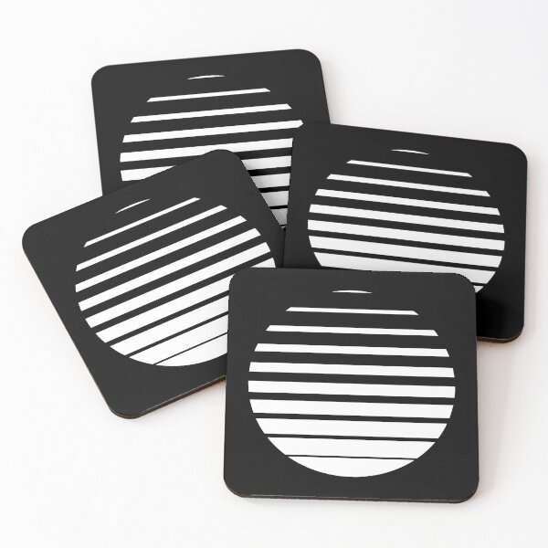 Item preview, Thin to Thick Lines in a Circle Graphic (White on Black) designed and sold by STUDIO-72.