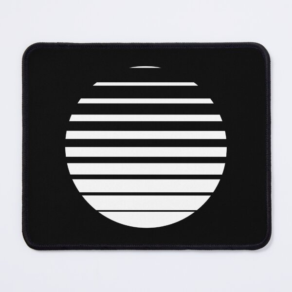 Item preview, Thin to Thick Lines in a Circle Graphic (White on Black) designed and sold by STUDIO-72.