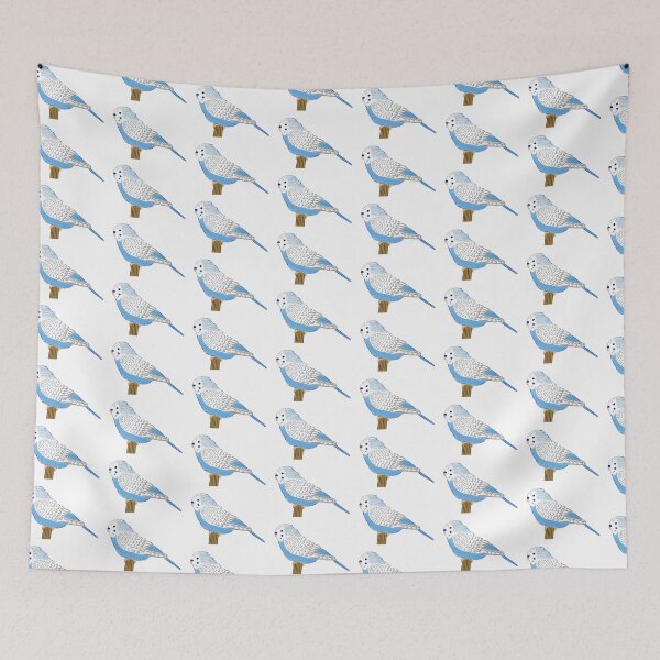 Item preview, Little Blue Parakeet designed and sold by cannibalbananas.