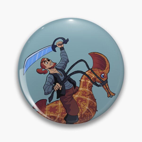 Item preview, Pirate On Sea Horse designed and sold by munsterart.