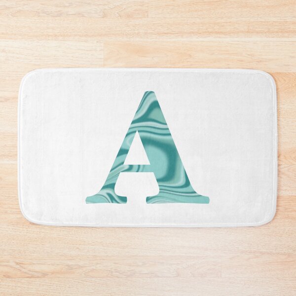 Item preview, A Initial Blue Teal Swirl designed and sold by julesanderson.