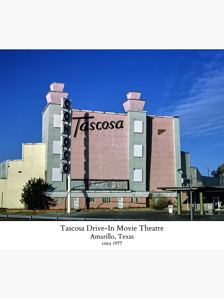 "Tascosa Drivein Movie Theatre, Amarillo, Texas, Photo" Sticker by