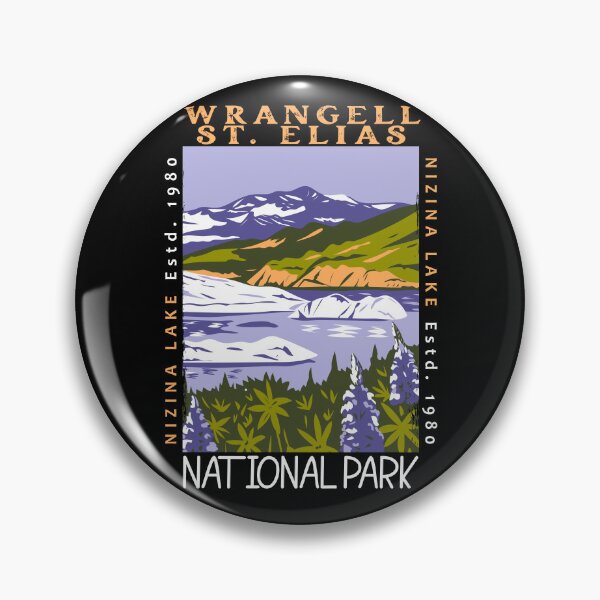 Item preview, Wrangell St Elias National Park Nizina Lake Alaska Distressed designed and sold by KrisSidDesigns.