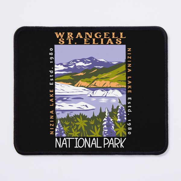 Item preview, Wrangell St Elias National Park Nizina Lake Alaska Distressed designed and sold by KrisSidDesigns.