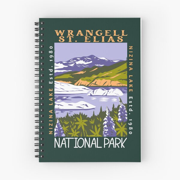Item preview, Wrangell St Elias National Park Nizina Lake Alaska Distressed designed and sold by KrisSidDesigns.