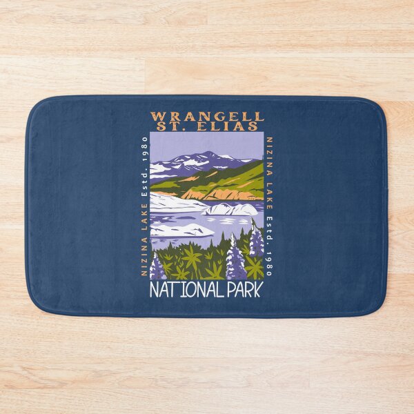 Item preview, Wrangell St Elias National Park Nizina Lake Alaska Distressed designed and sold by KrisSidDesigns.