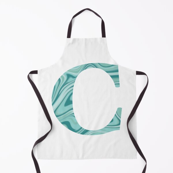 Item preview, C Initial Blue Teal Swirl designed and sold by julesanderson.