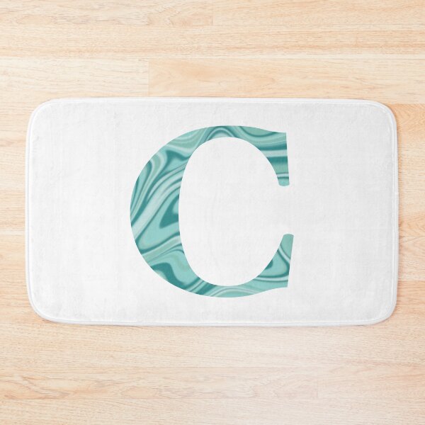 Item preview, C Initial Blue Teal Swirl designed and sold by julesanderson.