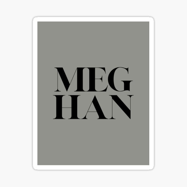 Meghan Markle Bold Print Sticker