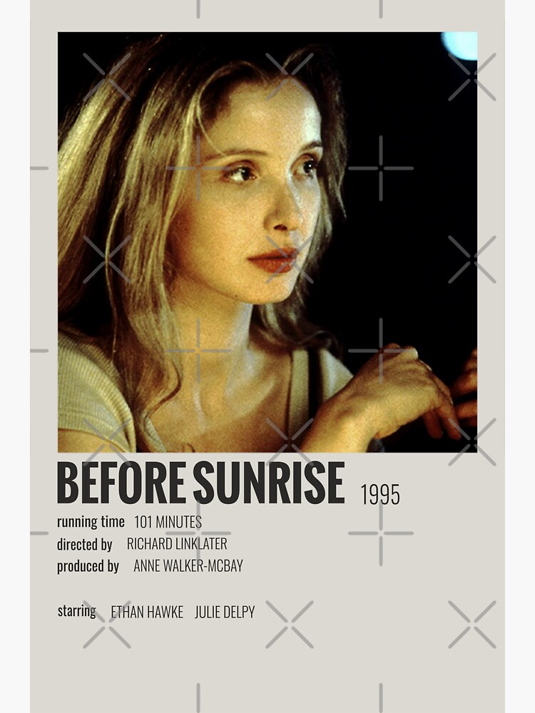 "Before Sunrise (1995)" Sticker by MoviePolaroid Redbubble