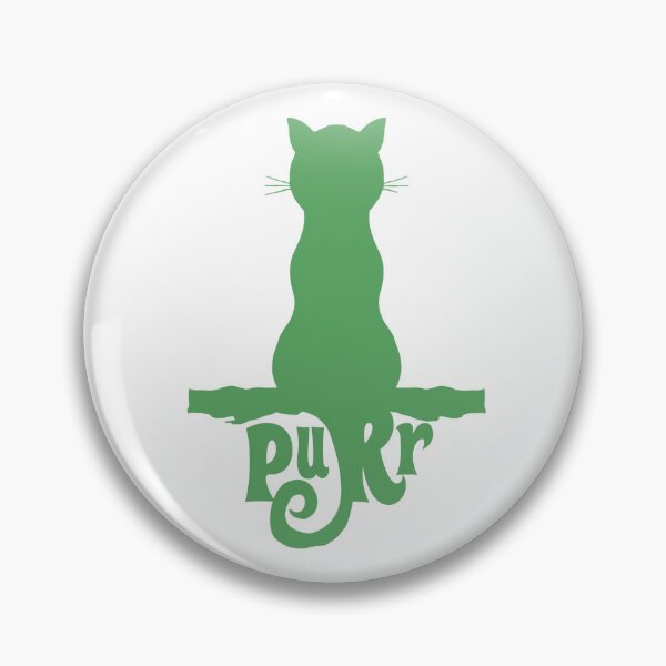 Item preview, Cat on a Branch PURR - Green designed and sold by KinkWeWear.