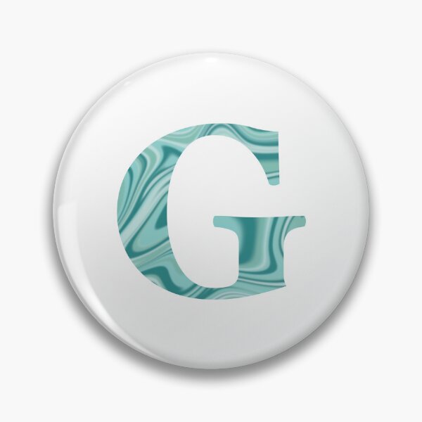 Item preview, G Initial Blue Teal Swirl designed and sold by julesanderson.