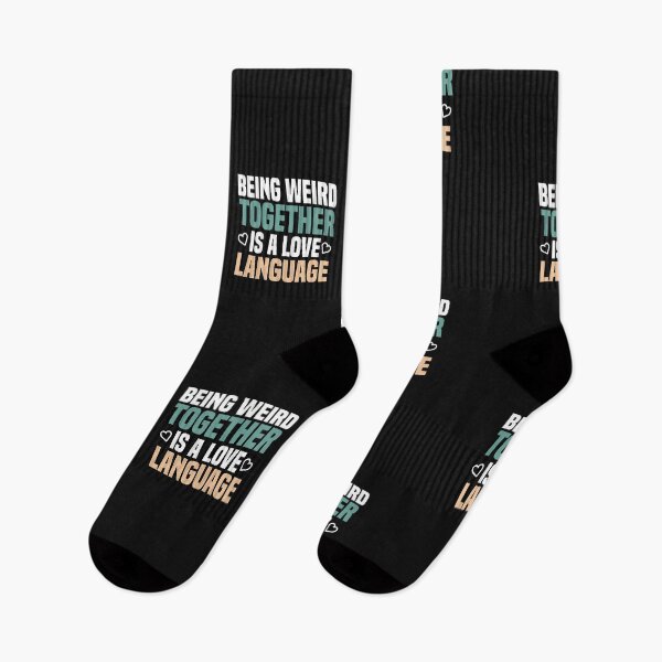 Item preview, being weird together is a love language designed and sold by Crystakim.