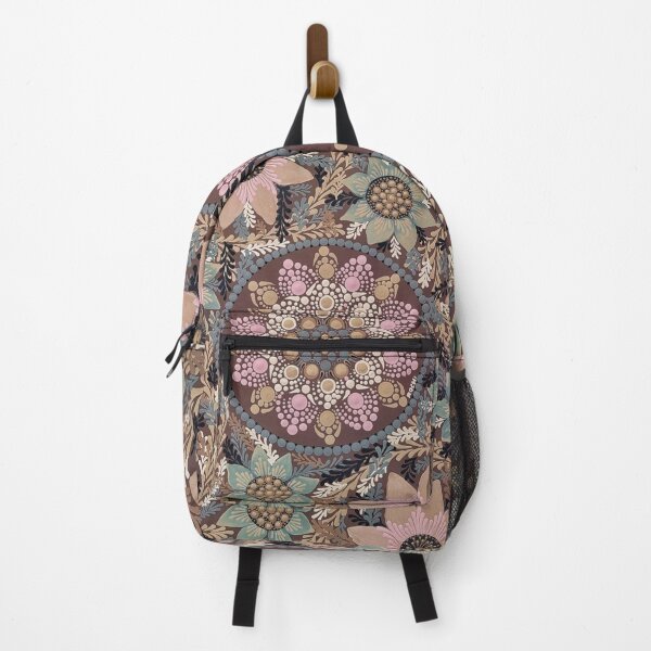 Vista previa del artículo con la obra «Mandala floral de la selva», diseñado y vendido por Lila Verbena.
