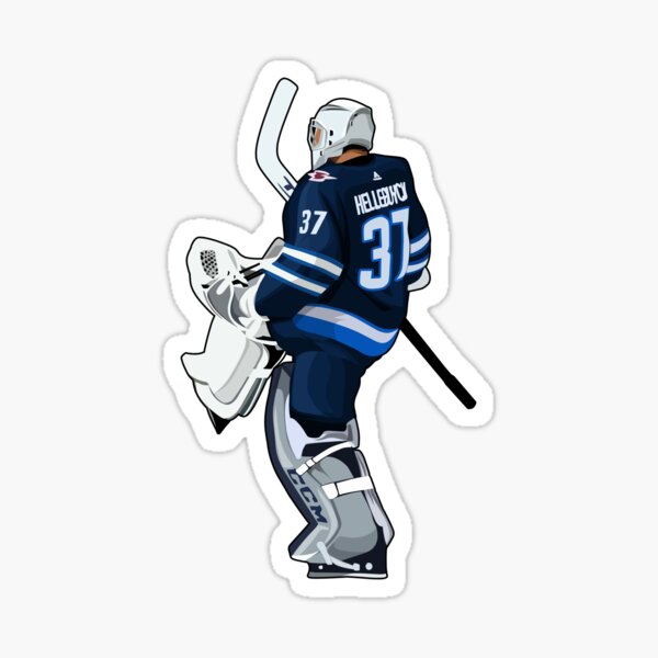 Item preview, Connor Hellebuyck Goaltender Celebrates designed and sold by TeenSpirit86.