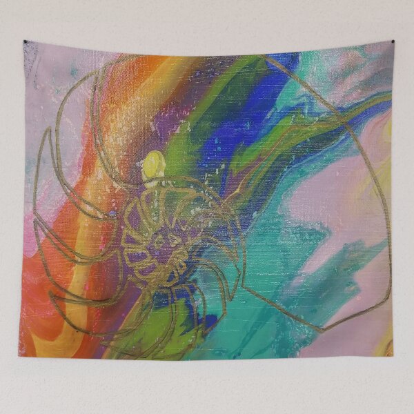 Item preview, Acrylic Pour Shell Painting designed and sold by AJDesignsstuff.