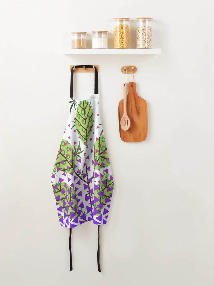 Thumbnail 4 of 6, Apron, Modular Gradient Leaf Pattern designed and sold by SBWorld.