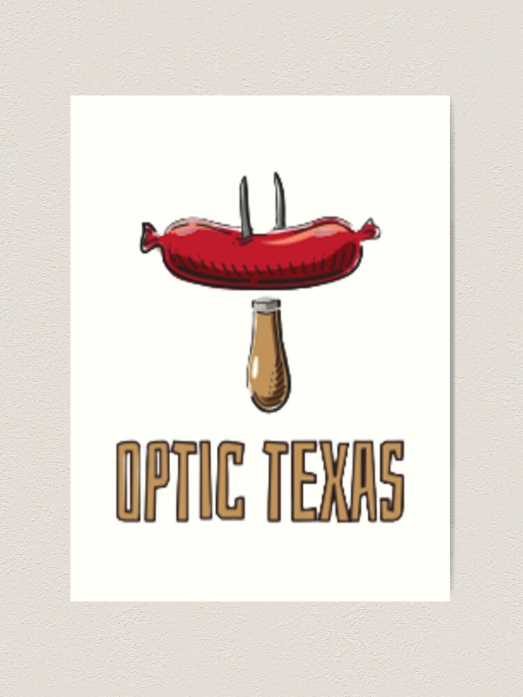 optic texas NEW LOOK  Art Print for Sale by GeekDownTshirt