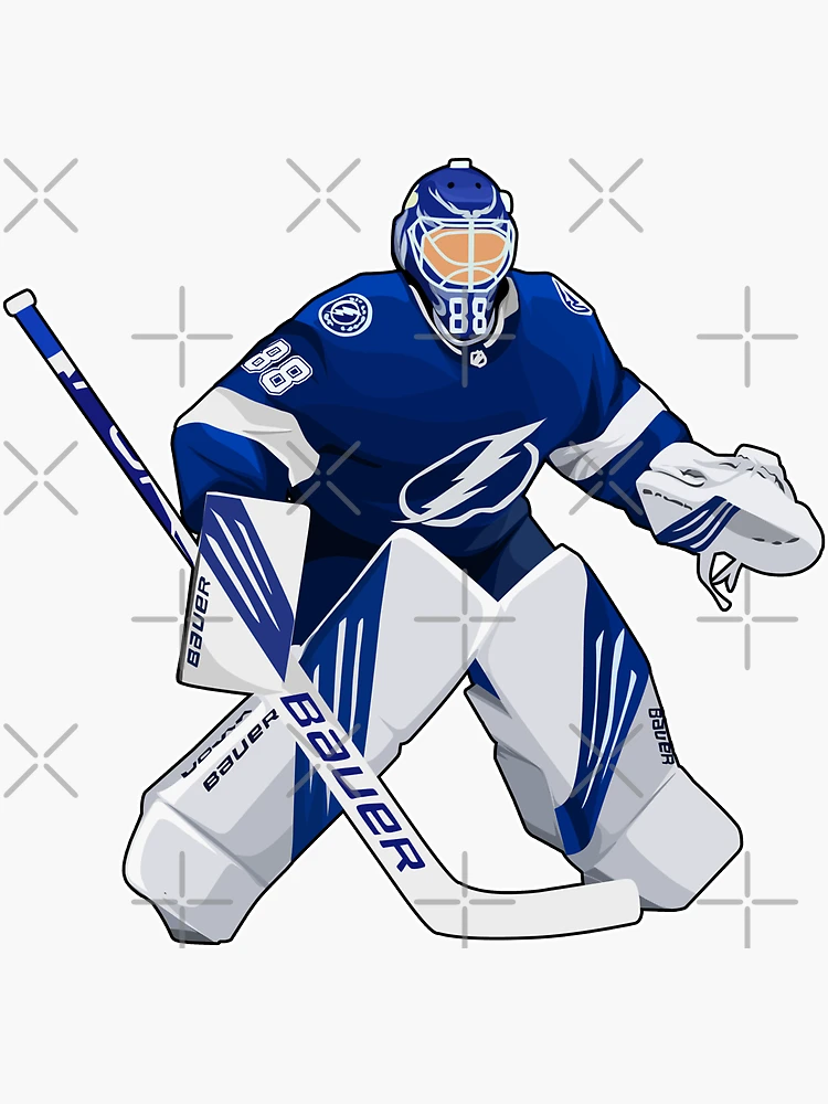 Andrei Vasilevskiy // 2020 Stanley Cup Champions // Tampa Bay Lightning //  Goalie // Hockey // NHL // Watercolour Painting 