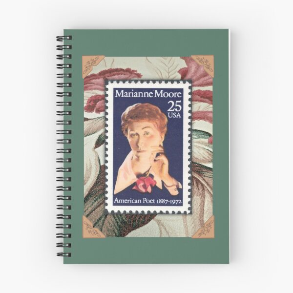 Item preview, Marianne Moore postage stamp assemblage designed and sold by ThsModernWords.