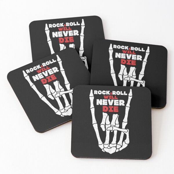 Item preview, ROCK & ROLL WILL NEVER DIE designed and sold by AreaStickers.