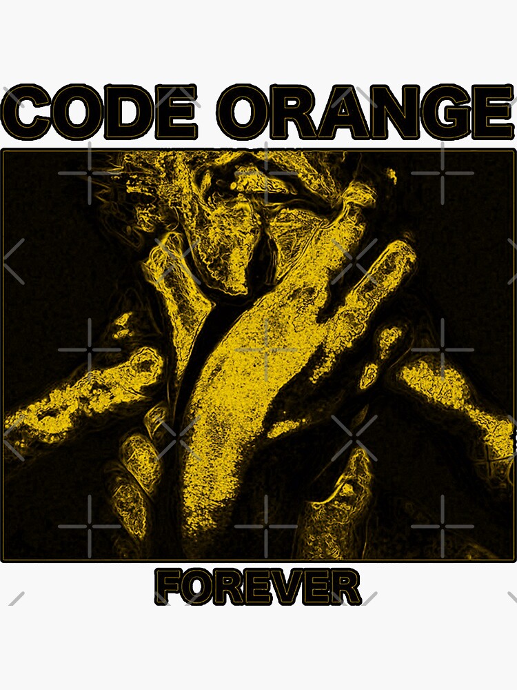 "best art of code orange" Sticker by dolkincuxx Redbubble