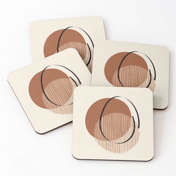 Item preview, Minimal Modern  Abstract Shape  Warm Tones  Design designed and sold by zedonee.